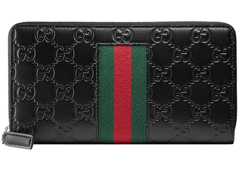 gucci signature wallet black|original gucci wallet.